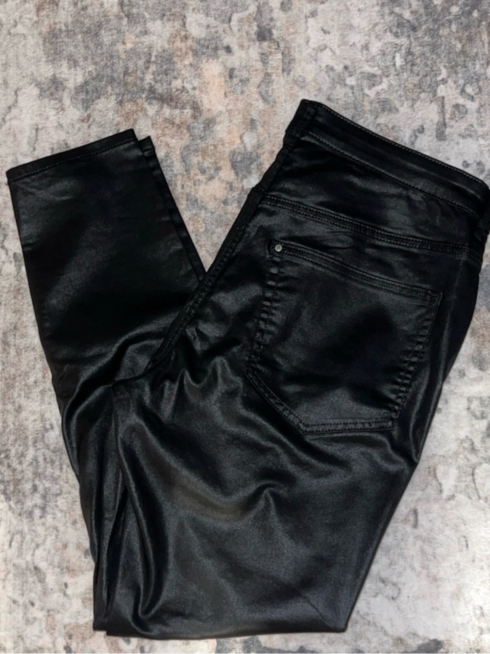 Black Coated Skinny Jeans
